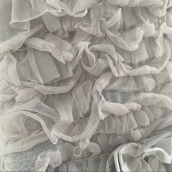 Popatu Girl’s Grey Ruffled Tutu Ballerina Dress, size M - Picture 4 of 12